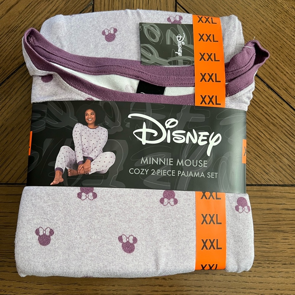 Disney Minnie Mouse Character Ladies 2 piece Pajamas Lounge Set XXL 20-22 NEW